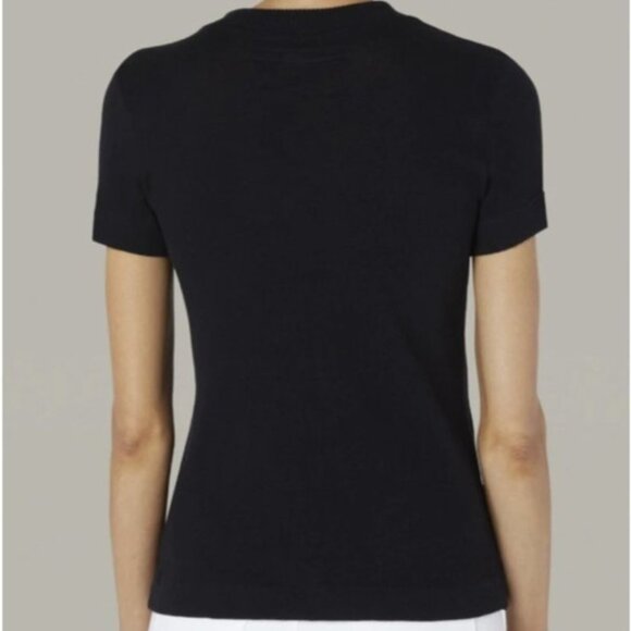 NWT Enza Costa Recycled Jersey Slouch Tee in black - Picture 2 of 6